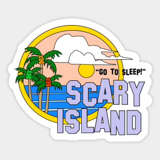 Greetings From Scary Island - The Peach Fuzz Sticker